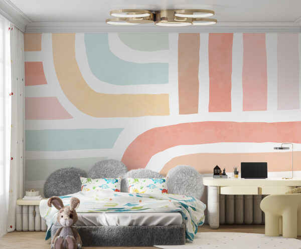 Un model colorat cu linii Un model colorat cu linii