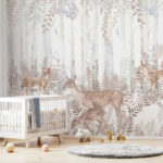 Fototapet Un grup de cerbi într-o pădure