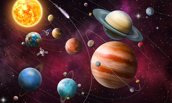 Planete și stele în spațiu Planete și stele în spațiu