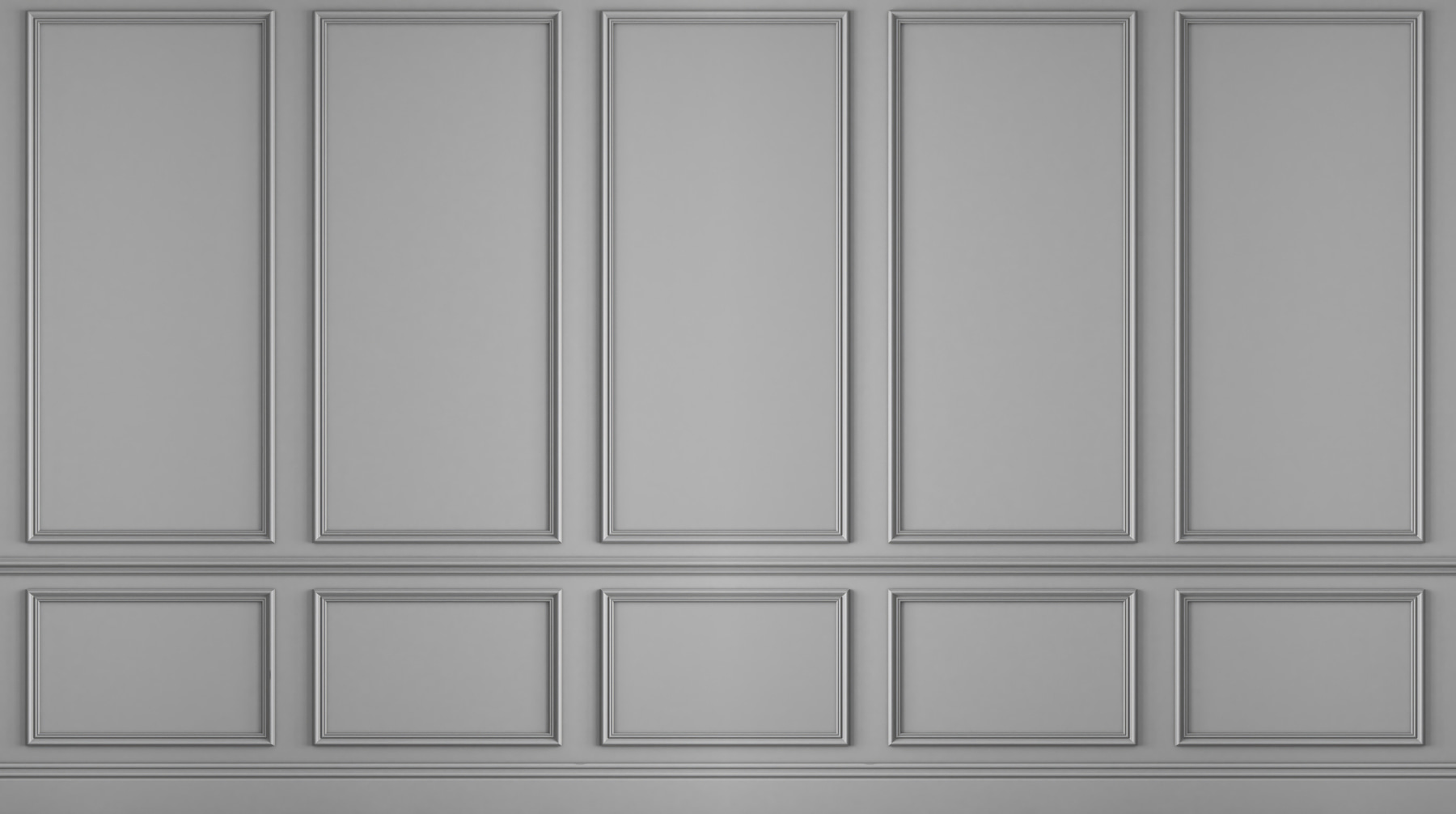 A wall with white panels