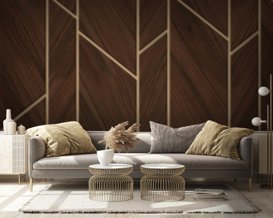 Design elegant cu model de lemn în formă de heringbone
