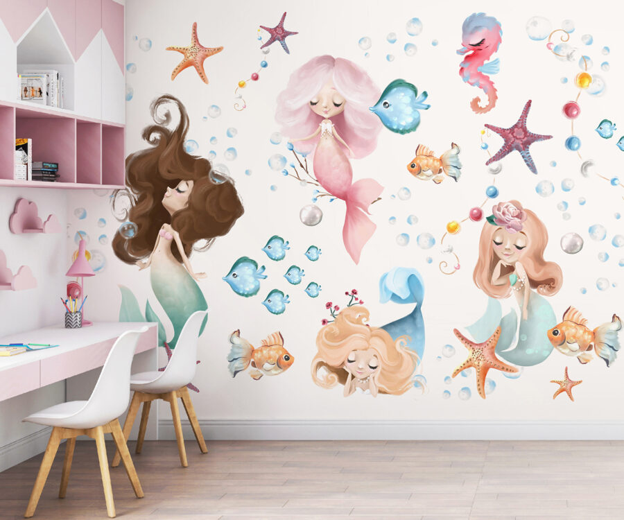 Colecție de sirene de desene animate
