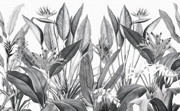 Frunziș tropical în nuanțe monocrome u96833p 600x372 - Frunziș tropical în nuanțe monocrome