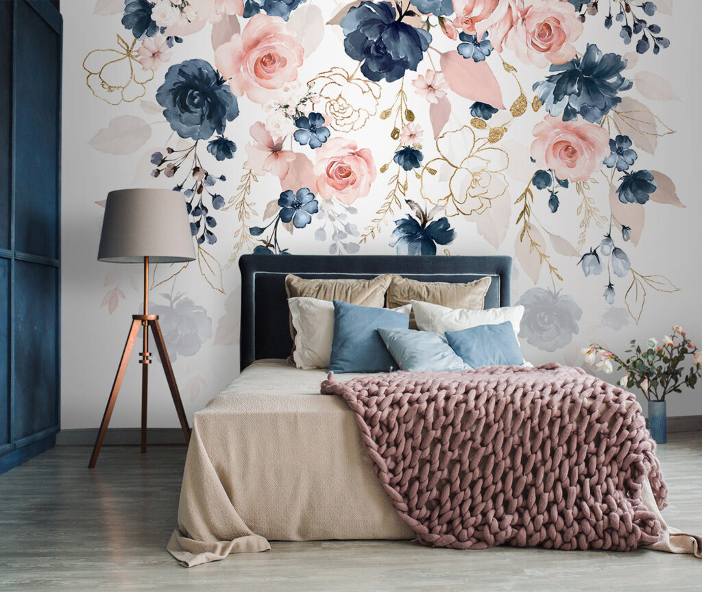 Delicate floral arrangement in pastel hues