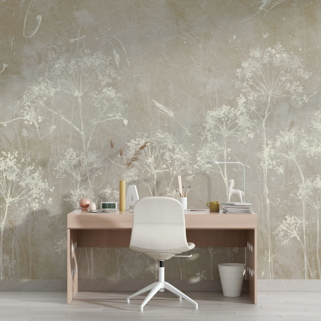 A white flowers on a gray background