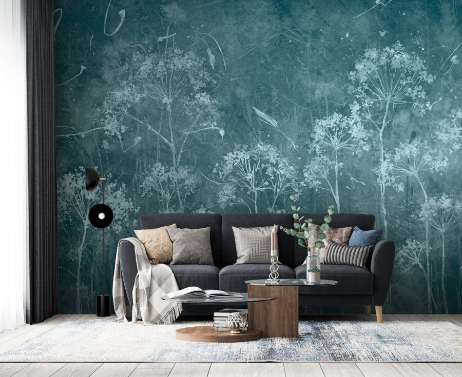 Design artistic floral pe fundal texturat