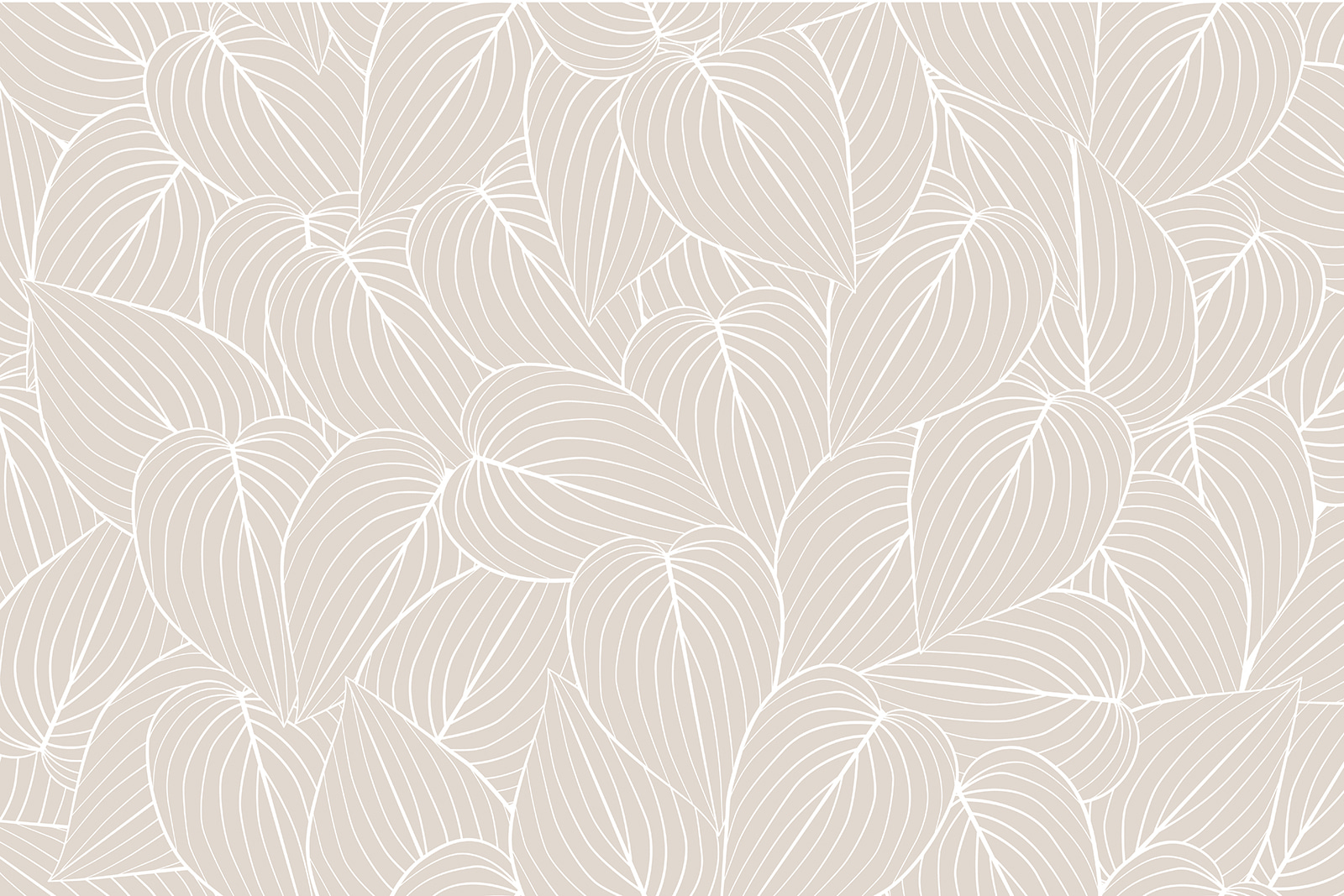 Pattern of leaves on a beige background Pattern of leaves on a beige background