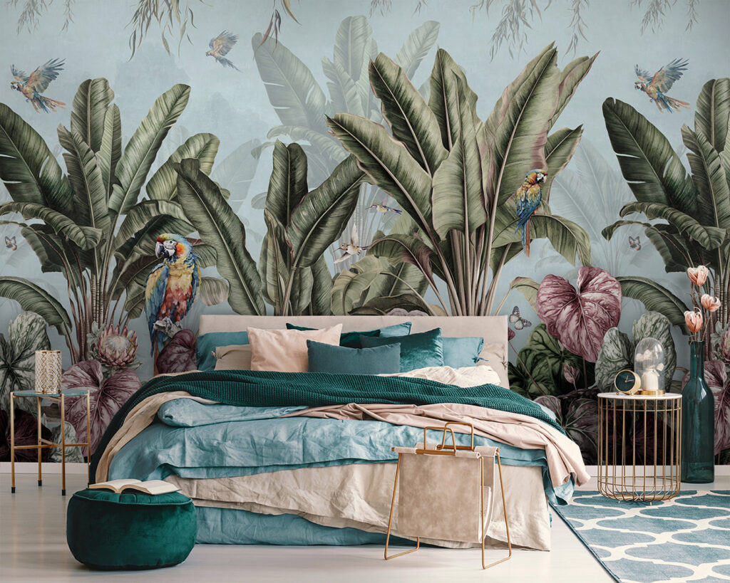 Wallpaper cu plante tropicale și păsări u96259pib111 1024x819 - Wallpaper cu plante tropicale și păsări - tegory