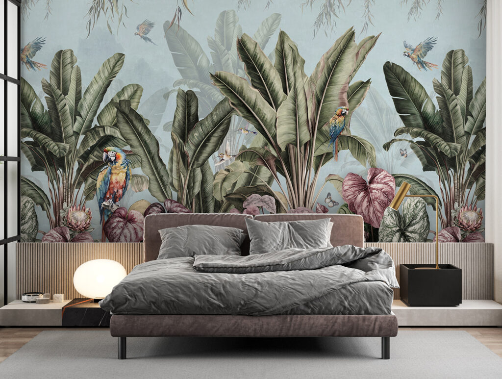 Wallpaper cu plante tropicale și păsări u96259pib1 1024x773 - Wallpaper cu plante tropicale și păsări - tegory