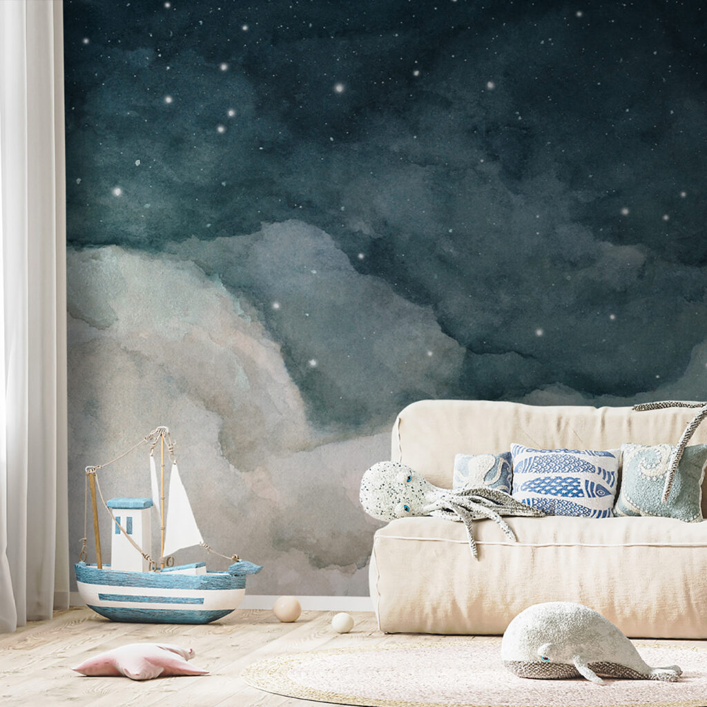 Clouds and stars in the sky Clouds and stars in the sky