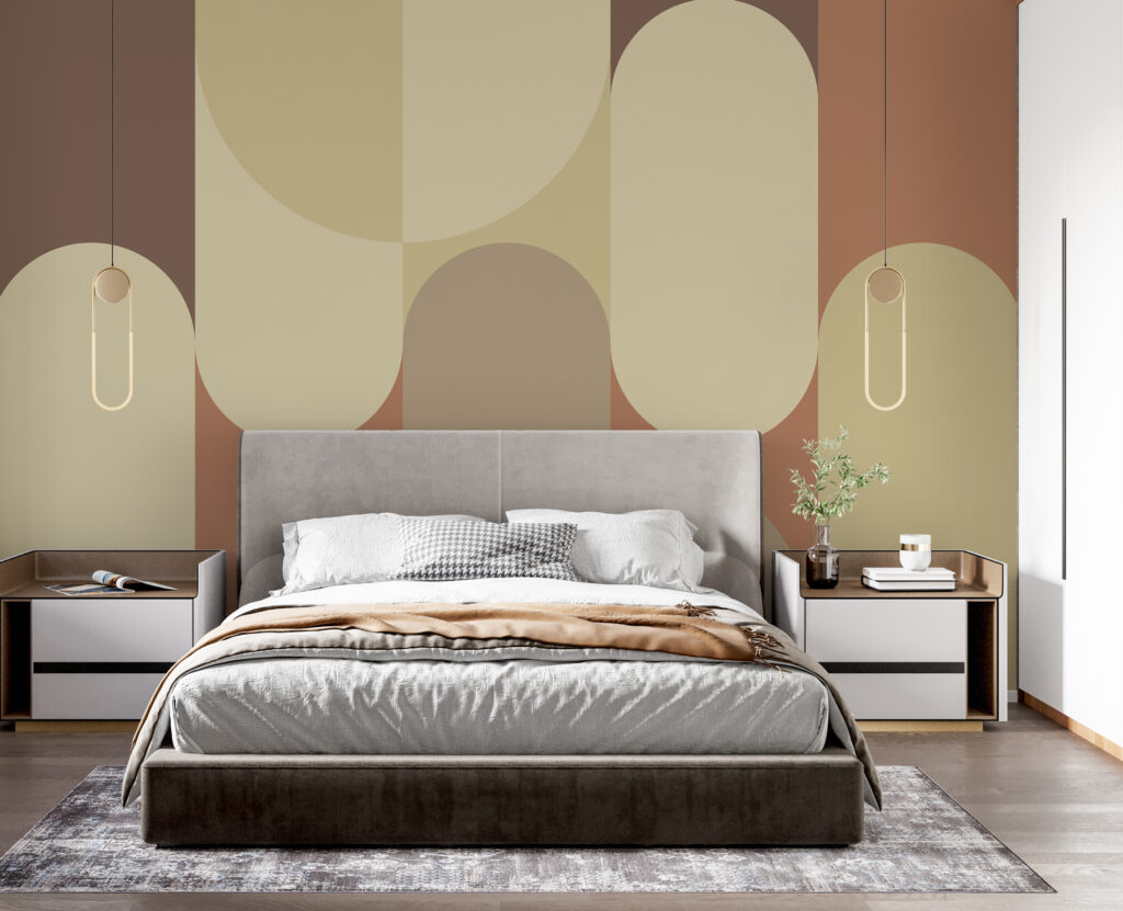 Pattern of circles and lines