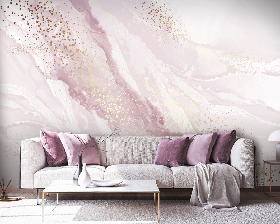 Shimmering blush arta peisajului montan