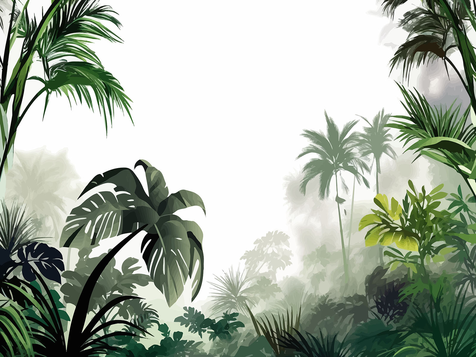 Group of trees and plants Group of trees and plants