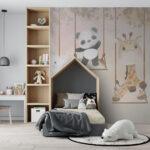 Fototapet Grup de animale pe leagăne