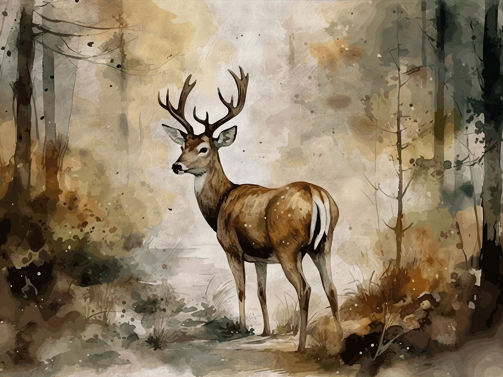 Painting of a deer