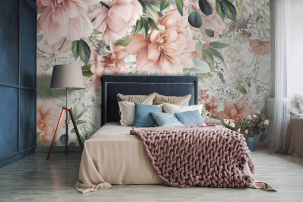 Design delicat de aranjament floral pastel. Design delicat de aranjament floral pastel.