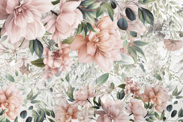 Design delicat de aranjament floral pastel. Design delicat de aranjament floral pastel.