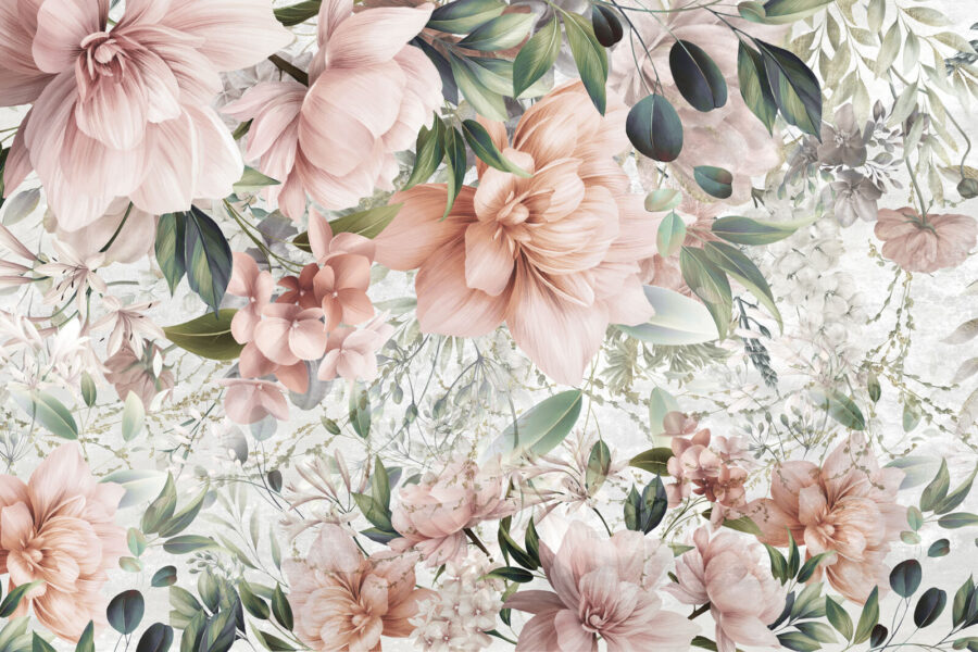 Design delicat de aranjament floral pastel. Design delicat de aranjament floral pastel.