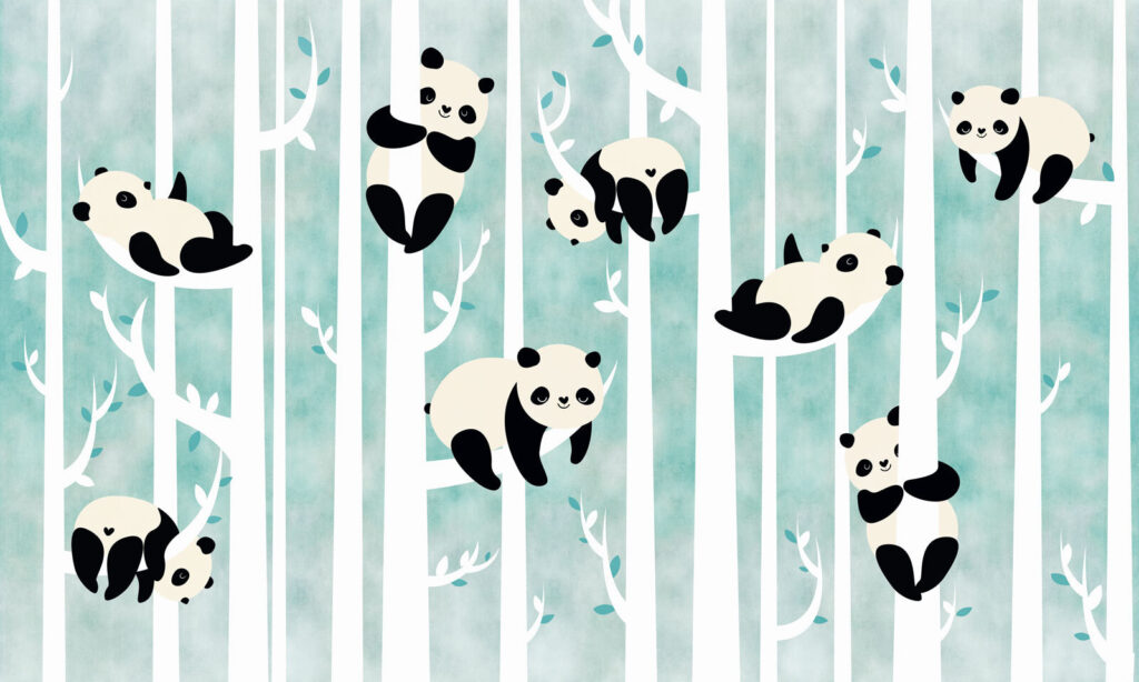 Pandas într-un copac Pandas într-un copac