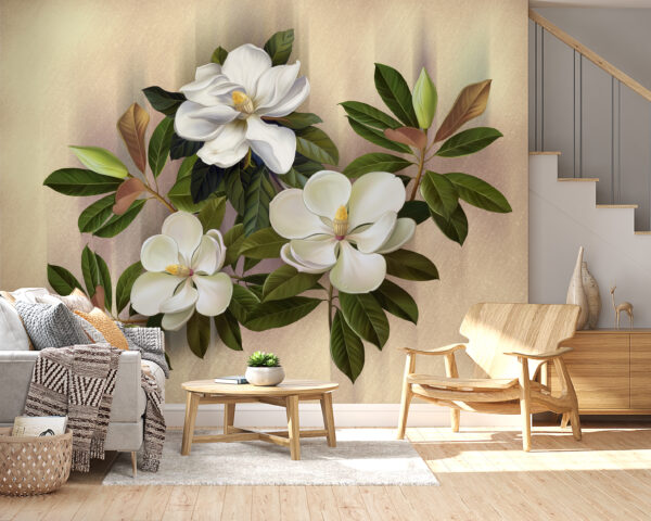Frumoase flori de magnolie expuse Frumoase flori de magnolie expuse