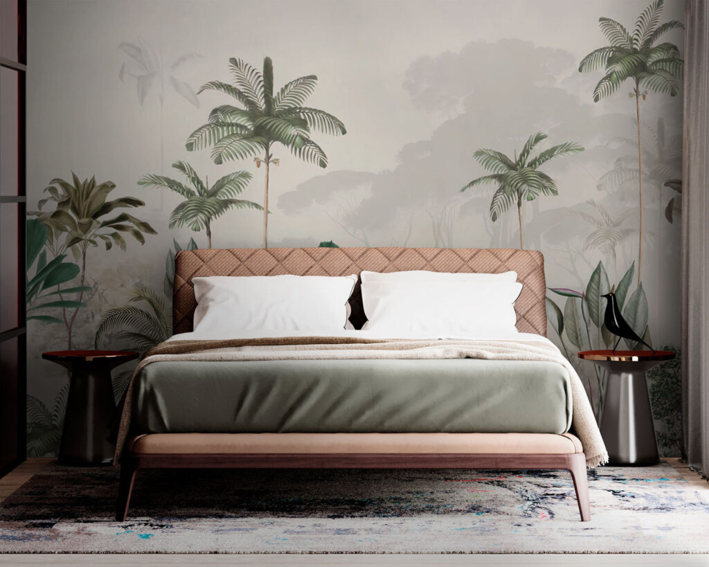 Wallpaper with palm trees