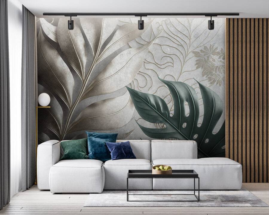 Design elegant cu model de frunze