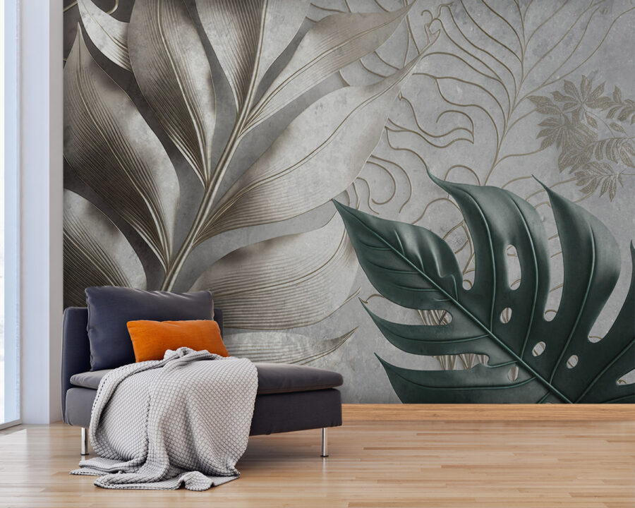 Design elegant cu model de frunze