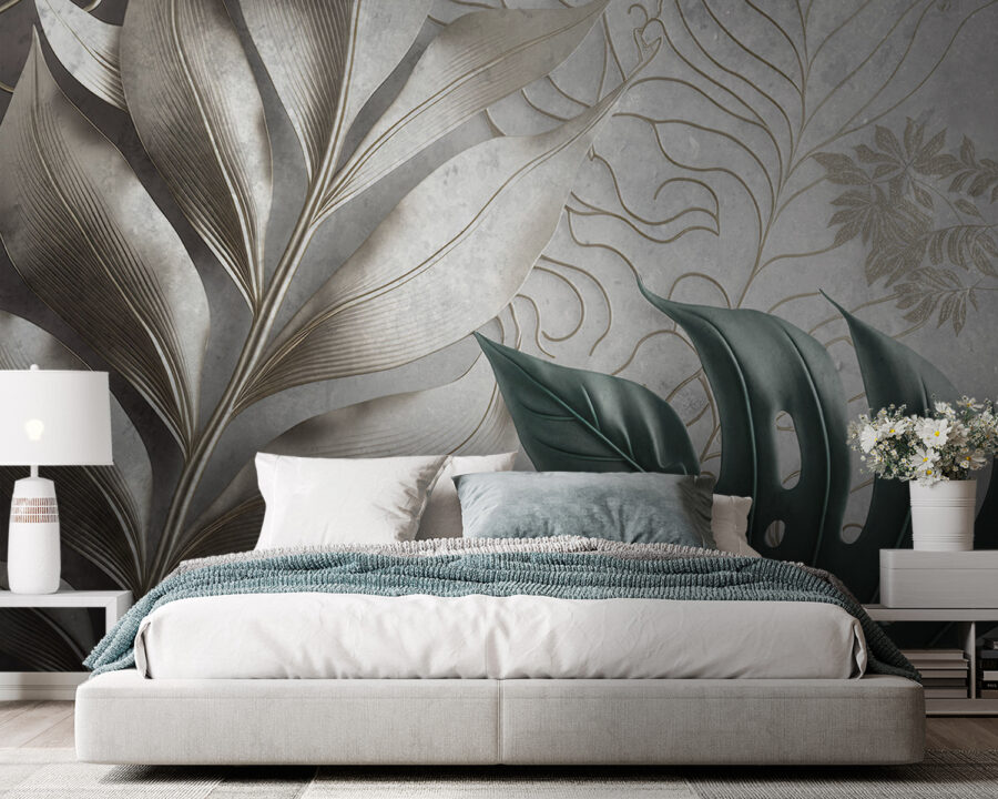 Design elegant cu model de frunze