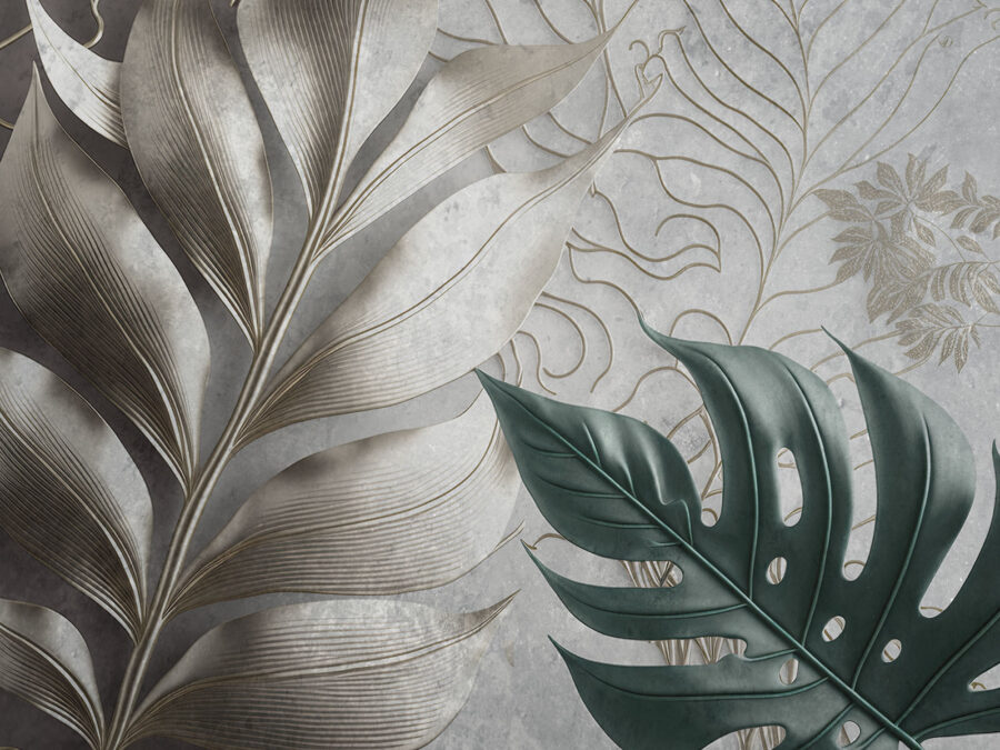 Design elegant cu model de frunze