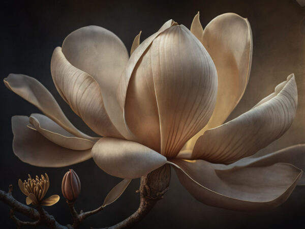Magnolie grațioasă în lumină blândă. Magnolie grațioasă în lumină blândă.