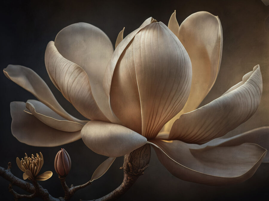 Magnolie grațioasă în lumină blândă.