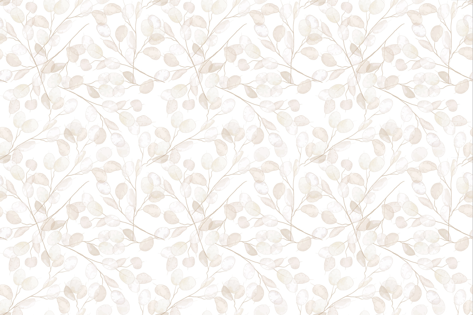 Pattern of white leaves