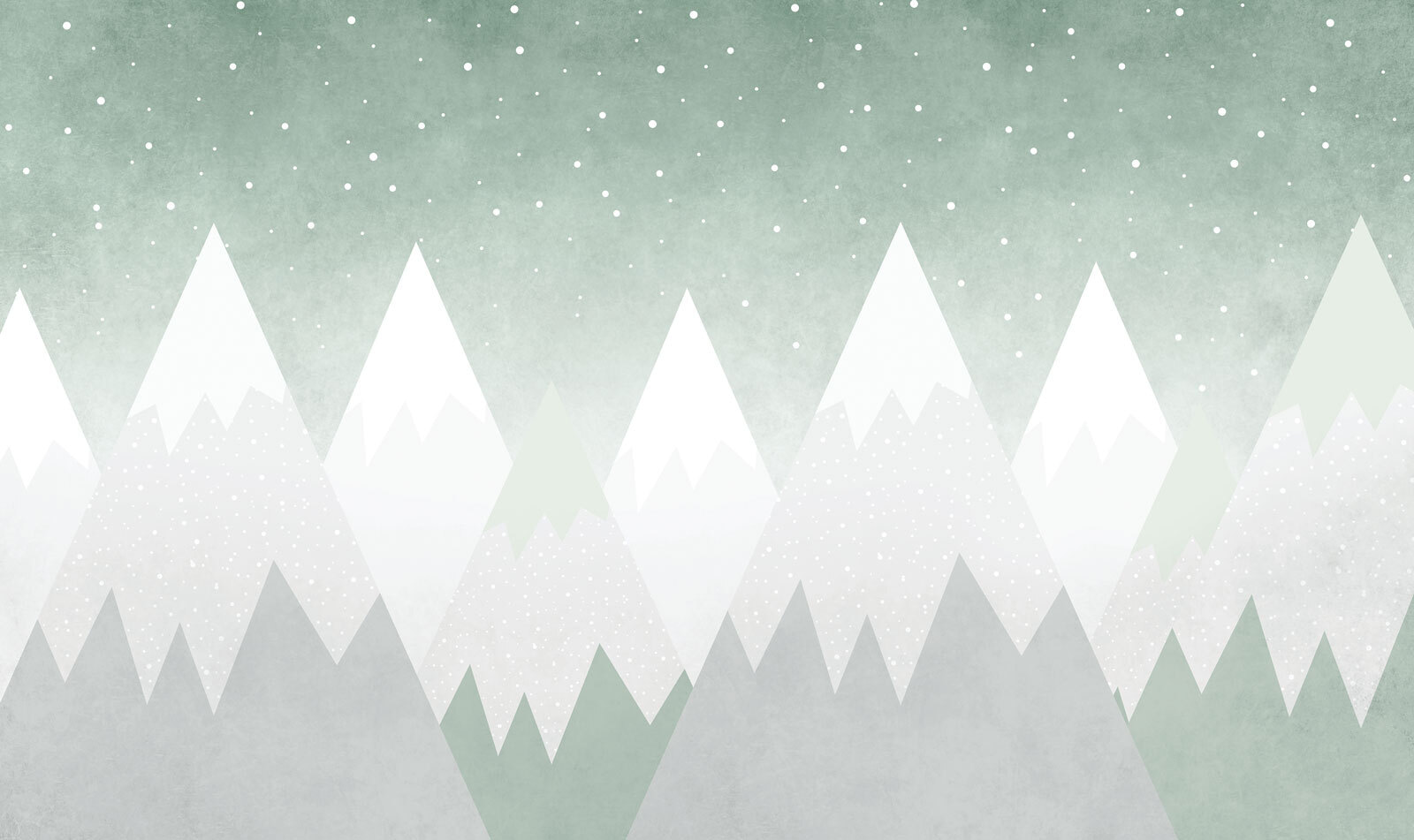 Mountain range with snow falling Mountain range with snow falling