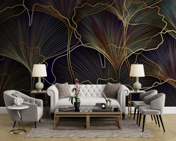 Design botanic elegant de artă de linie Design botanic elegant de artă de linie