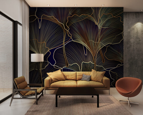 Design botanic elegant de artă de linie Design botanic elegant de artă de linie