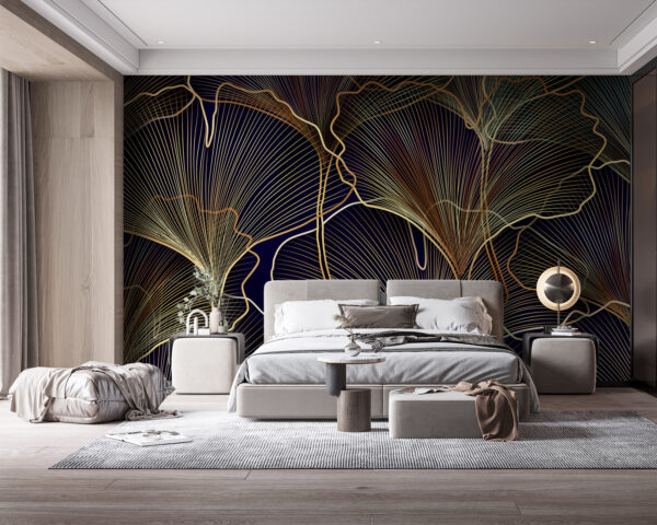 Design botanic elegant de artă de linie Design botanic elegant de artă de linie