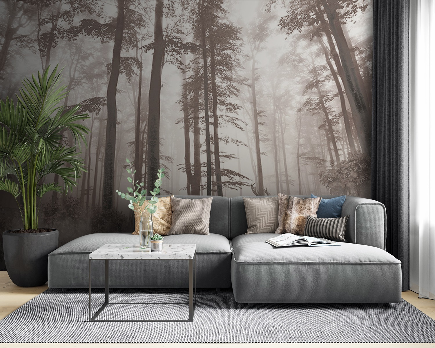 u93893pig53m - Grup de căprioare într-o pădure - tegory