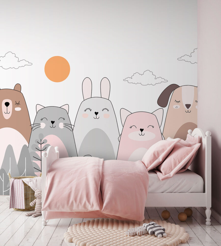 Grup de animale în rând