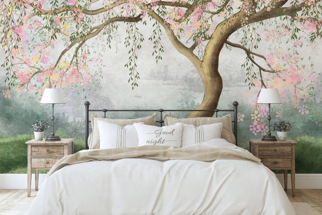 Tree with pink flowers