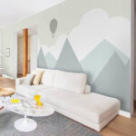 Fototapet Balon cu aer cald pe cer