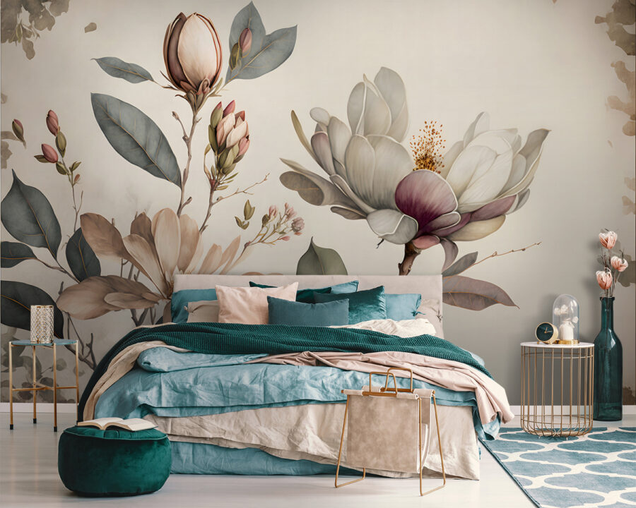 Magnolia elegantă înflorește în nuanțe delicate