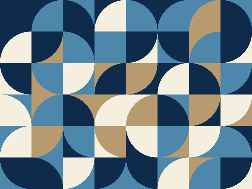 Model geometric albastru și alb Model geometric albastru și alb