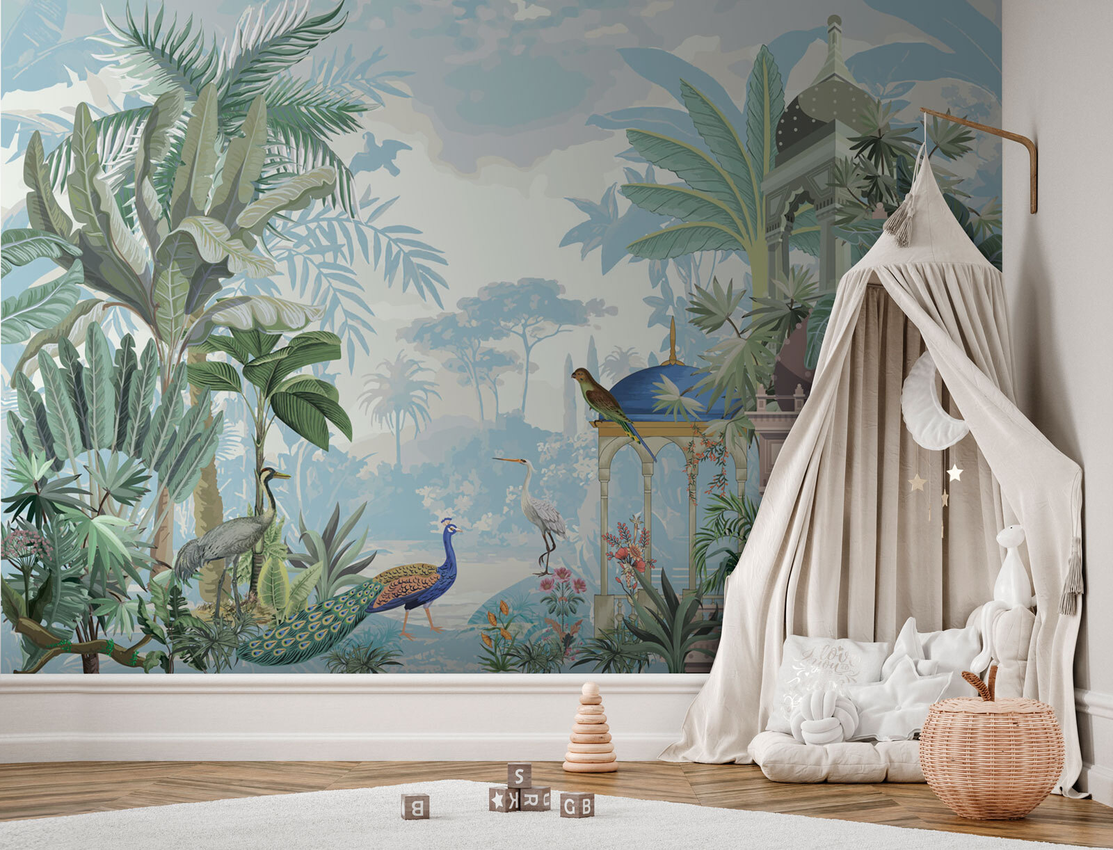 Mural de păsări și plante u78645pir1m - Mural de păsări și plante - tegory