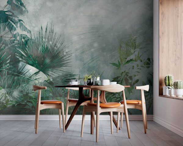 Wall murals Painting of a forest Wall murals Painting of a forest