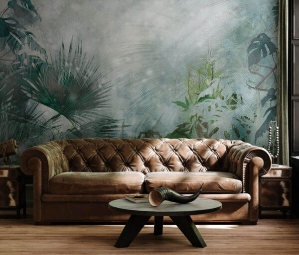 Wall murals Painting of a forest Wall murals Painting of a forest