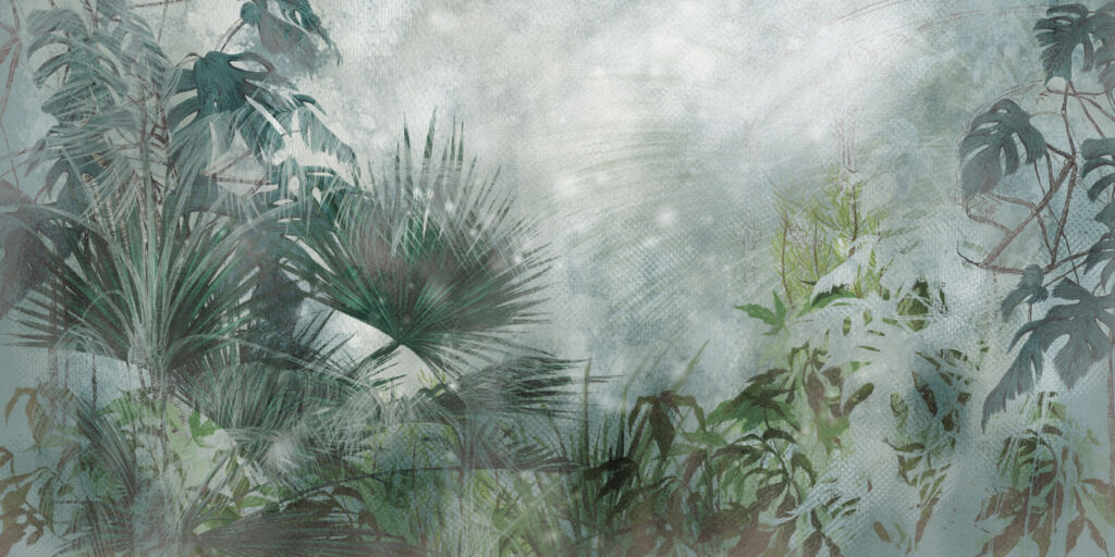 Wall murals Painting of a forest Wall murals Painting of a forest