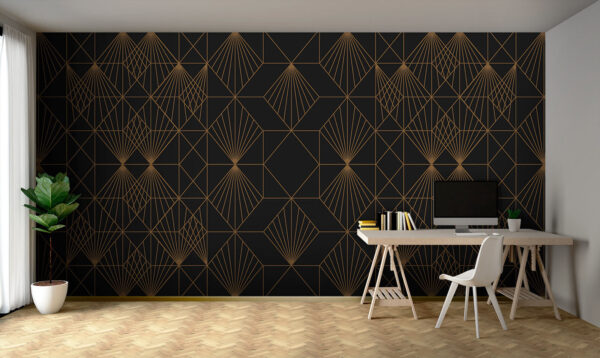 Design elegant cu model geometric metalic Design elegant cu model geometric metalic