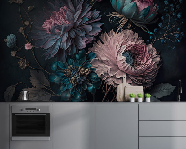 Flori elegante pe un fundal întunecat u75404pik1 600x482 - Flori elegante pe un fundal întunecat