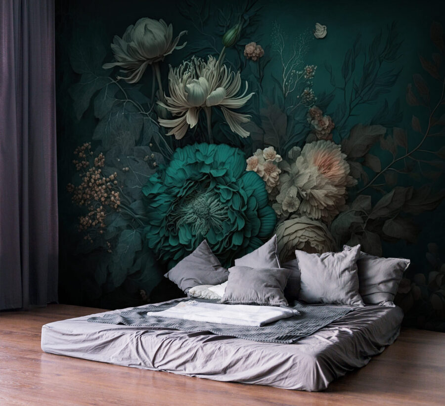 Compoziție florală elegantă cu nuanțe profunde. Compoziție florală elegantă cu nuanțe profunde.