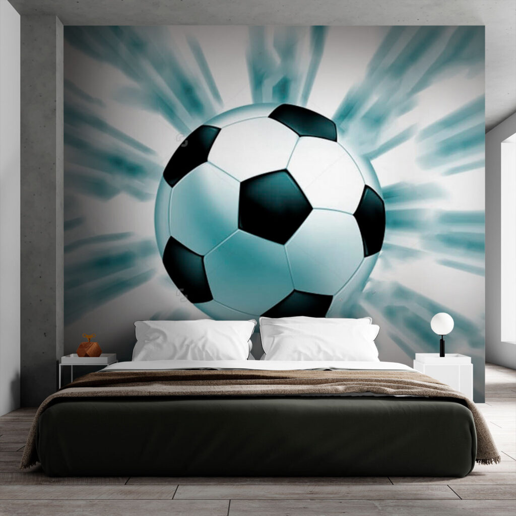 Football ball flying in the air Football ball flying in the air